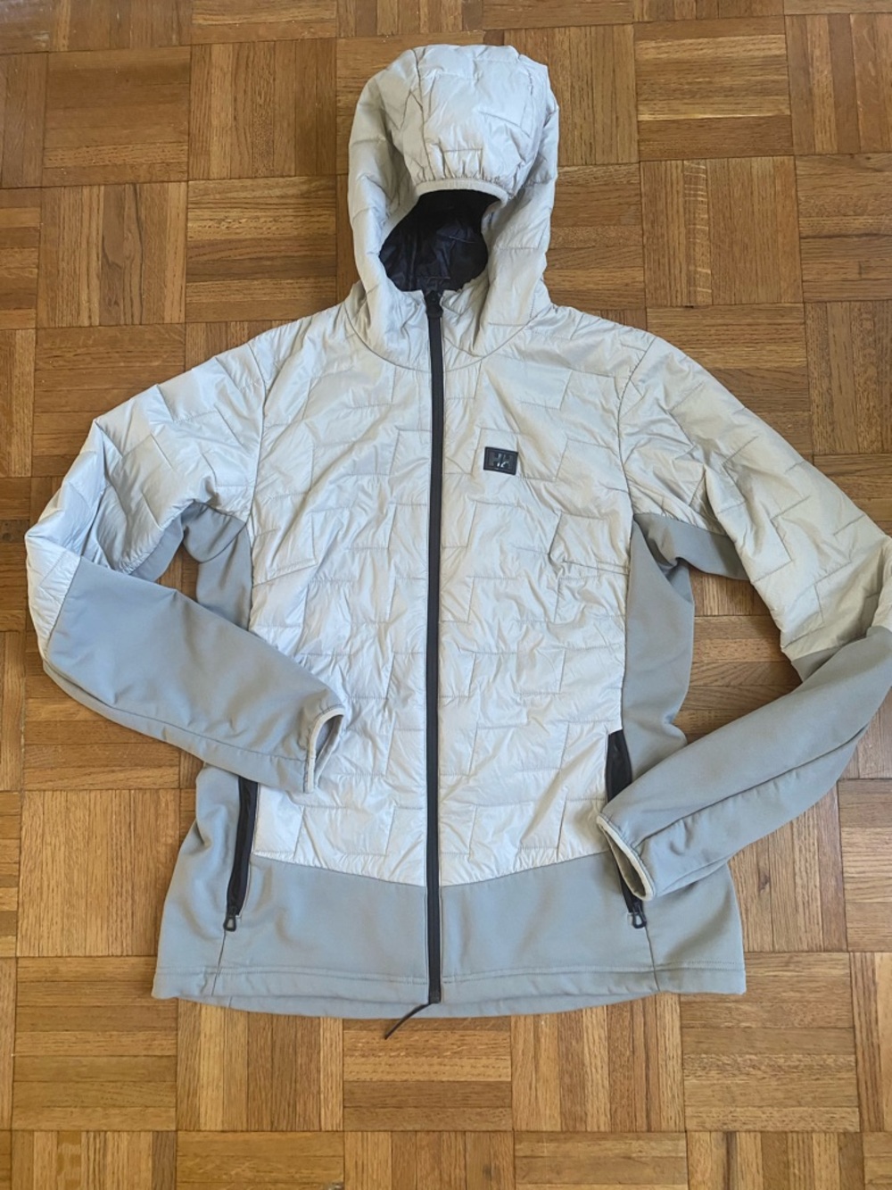 Helly Hansen LIFALOFT Hybrid Insulator Hooded Jacket Gray Womens L